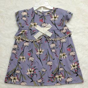 Jessica Simpson Baby Dress Set 18 Months Blue Purple Floral Bloomers